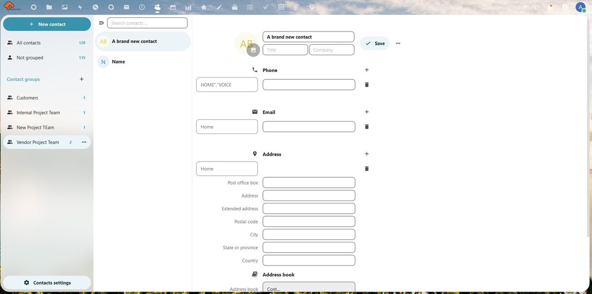 Contacts app