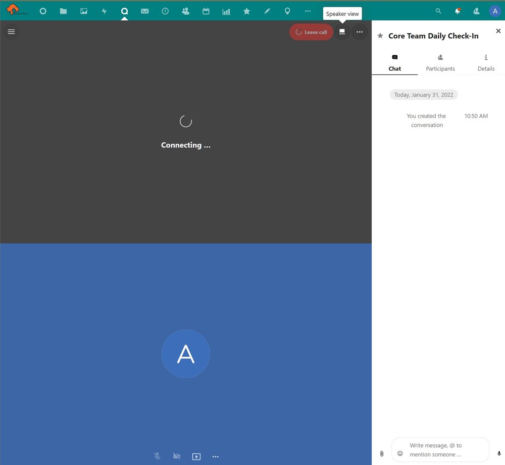 Talk app video call